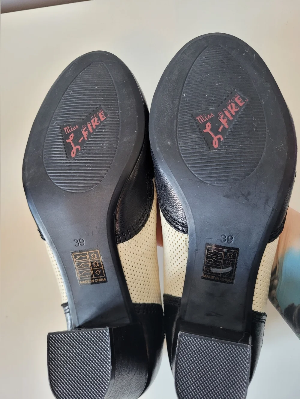 Miss L Fire Perforated Leather Heels, VGUC, Size 39